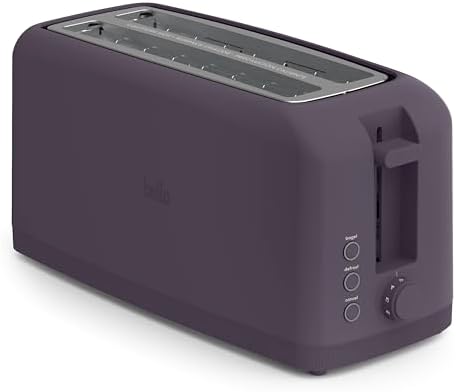 bella Fits-Anywhere™ Slim Toaster, 2 Slice Extra Long & Wide Slot, Oatmilk