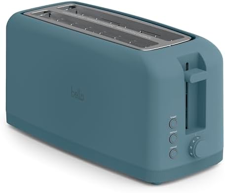 bella Fits-Anywhere™ Slim Toaster, 2 Slice Extra Long & Wide Slot, Oatmilk