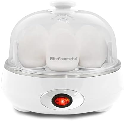 Elite Gourmet EGC115M Easy Egg Cooker, 7-Egg, BPA-Free, Retro Mint | Cooks soft, medium, or hard-boiled eggs with auto shut-off - electric operation - includes measuring cup