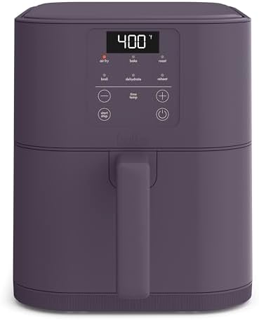 bella Fits-anywhere™ Slim Air Fryer, 4qt Ceramic Airfryer, Oatmilk