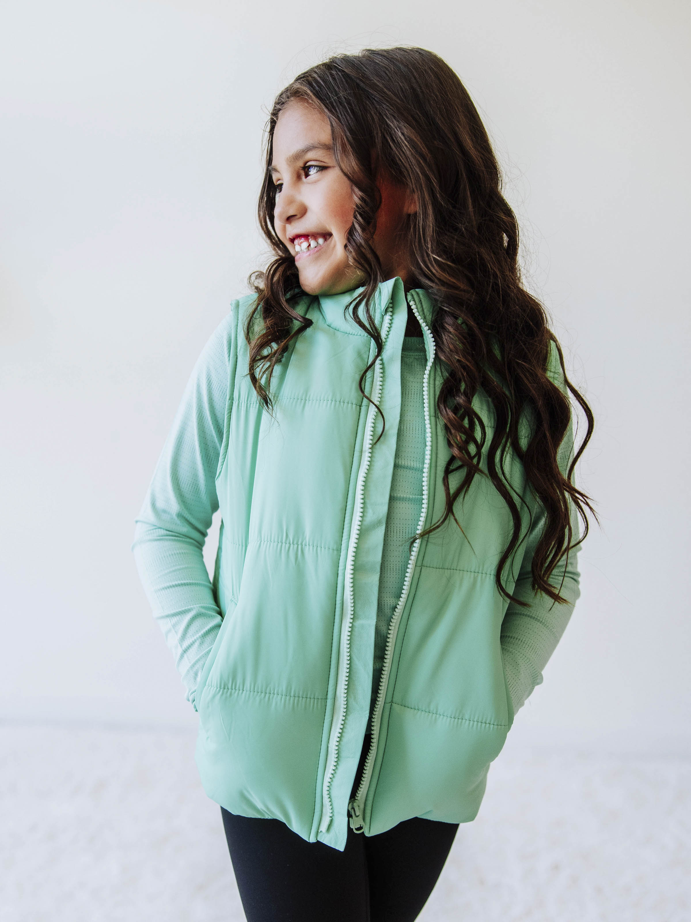 Puffer Vest - Seafoam