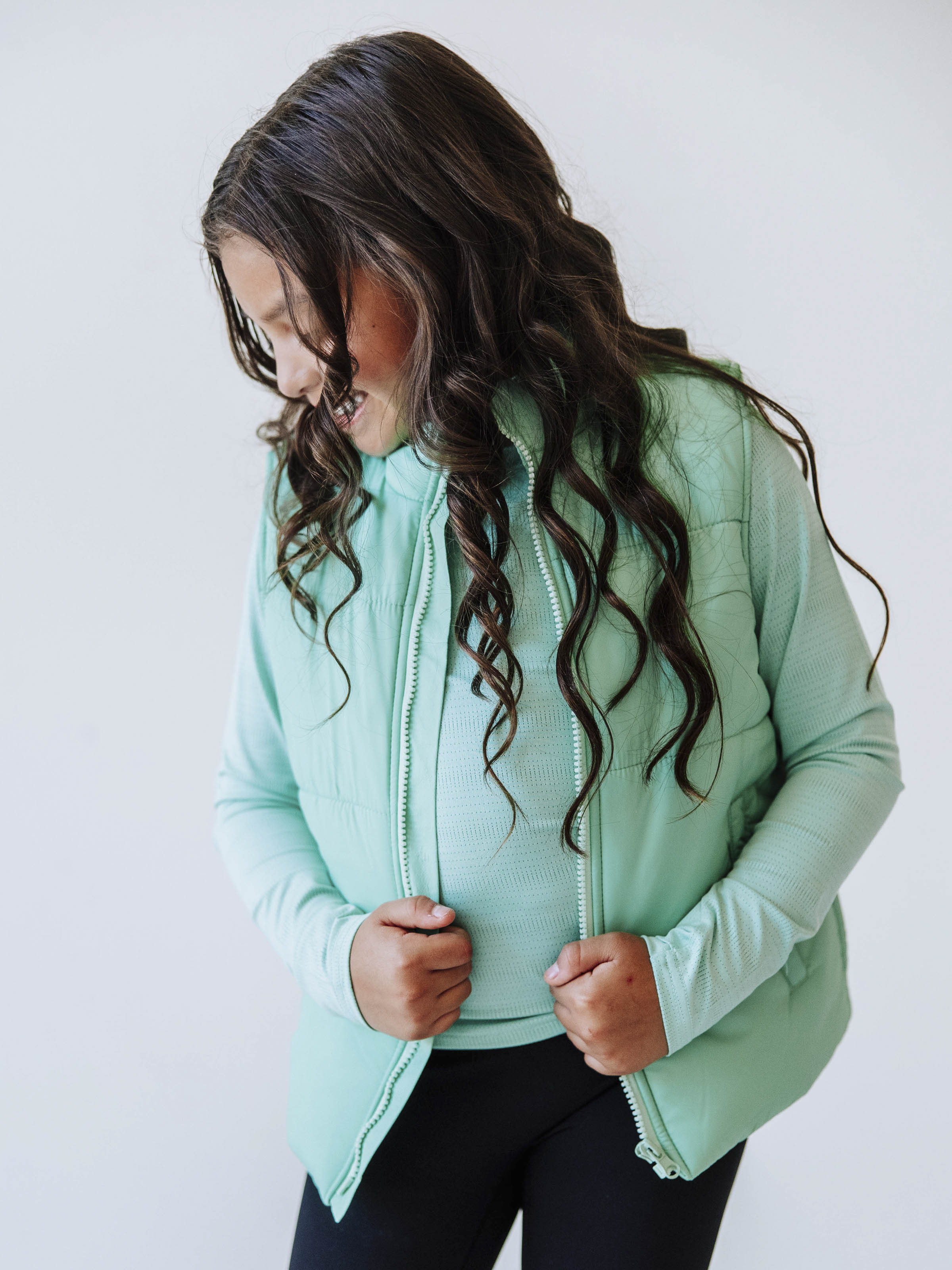 Puffer Vest - Seafoam