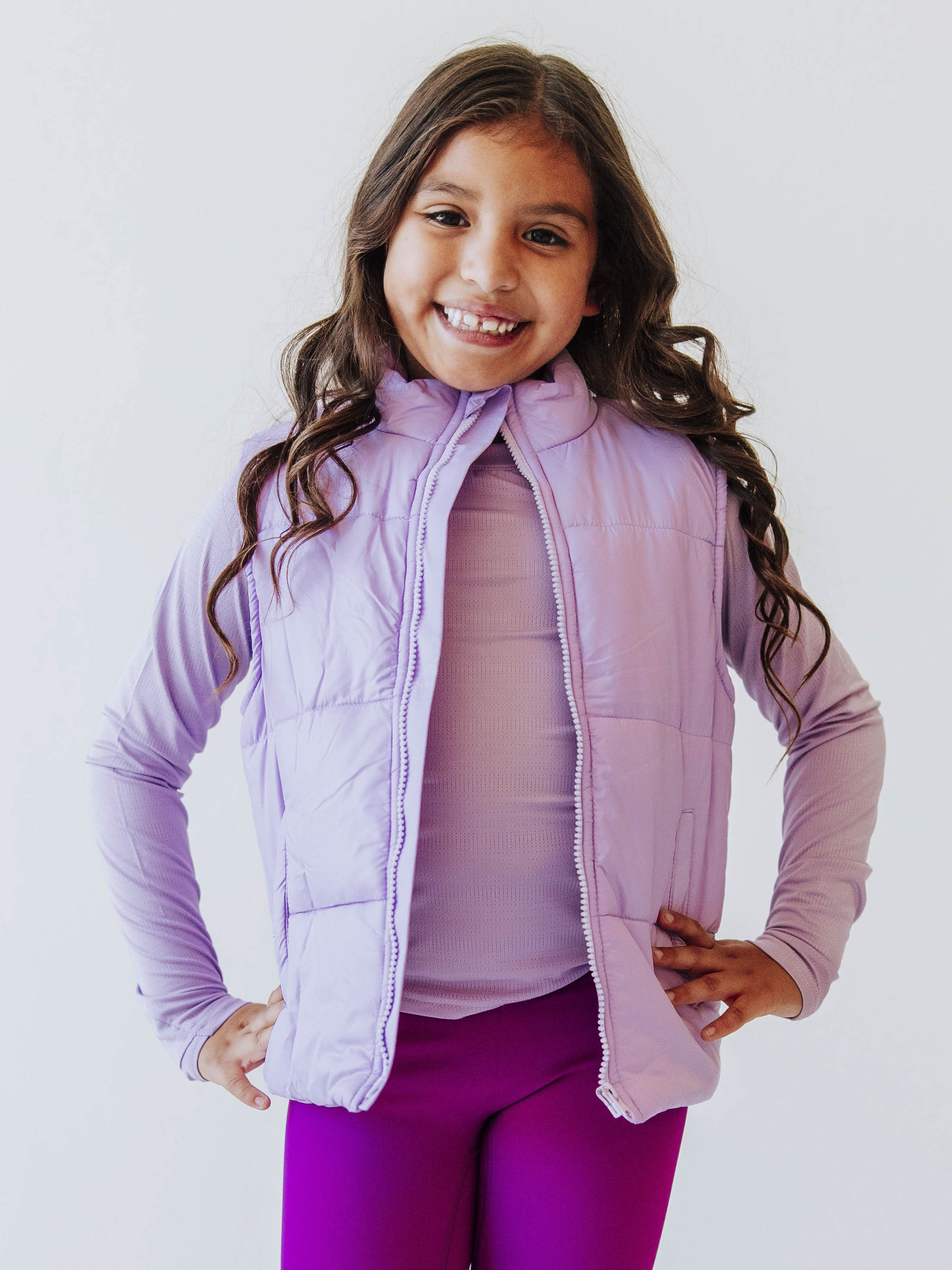 Puffer Vest - Soft Lavender
