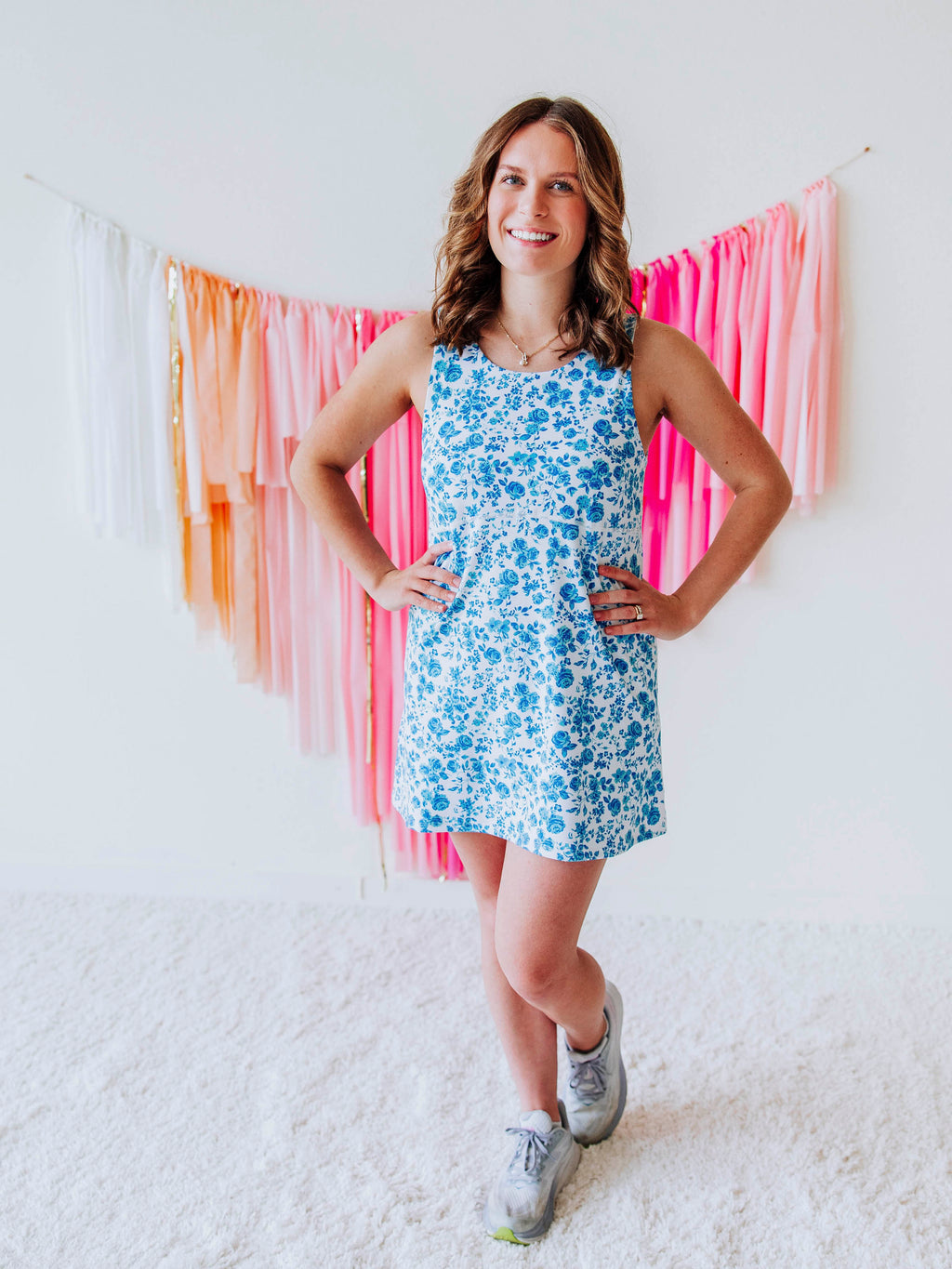 Women's Active Dress - Blooming Blues