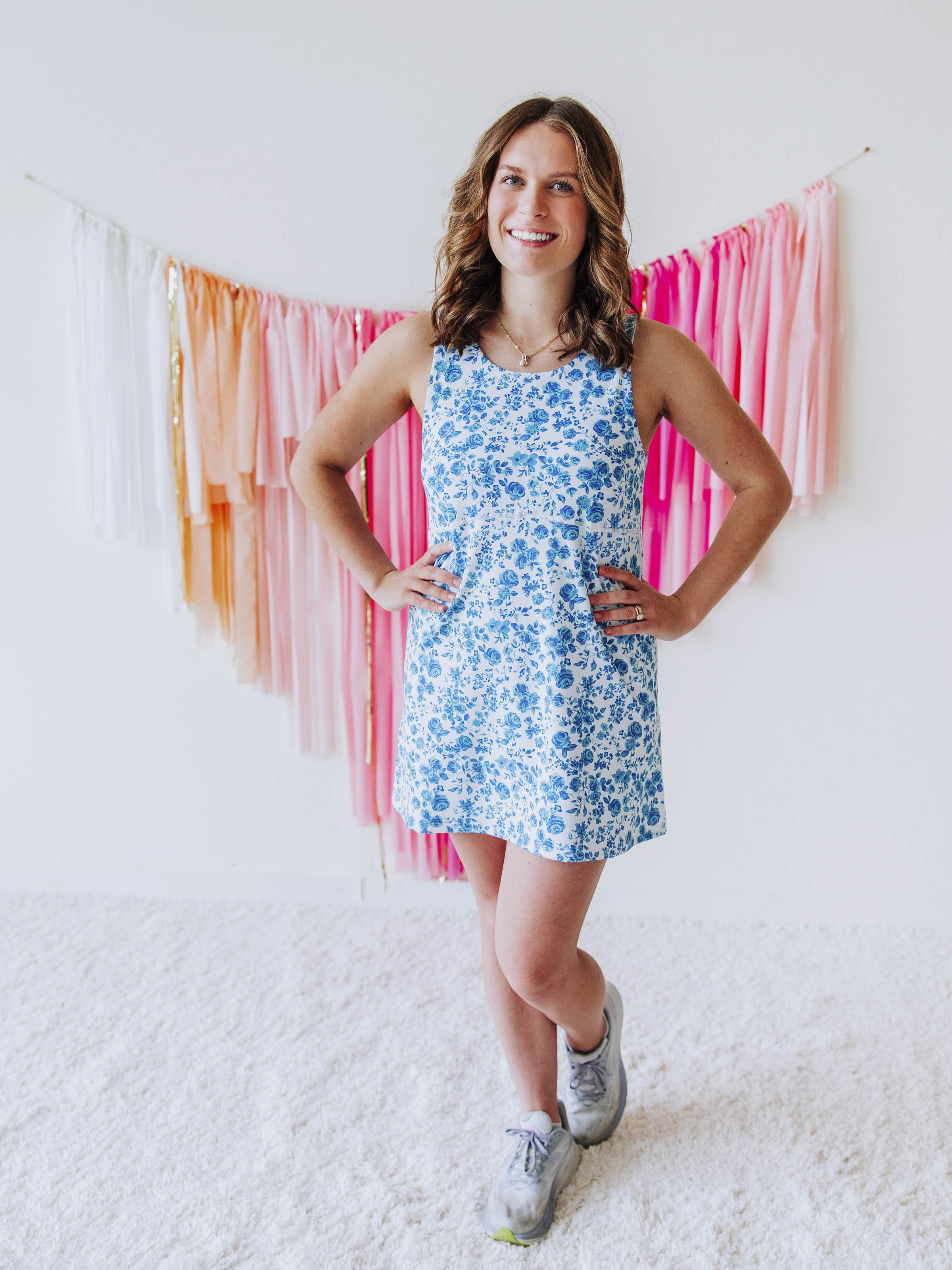 Women's Active Dress - Blooming Blues