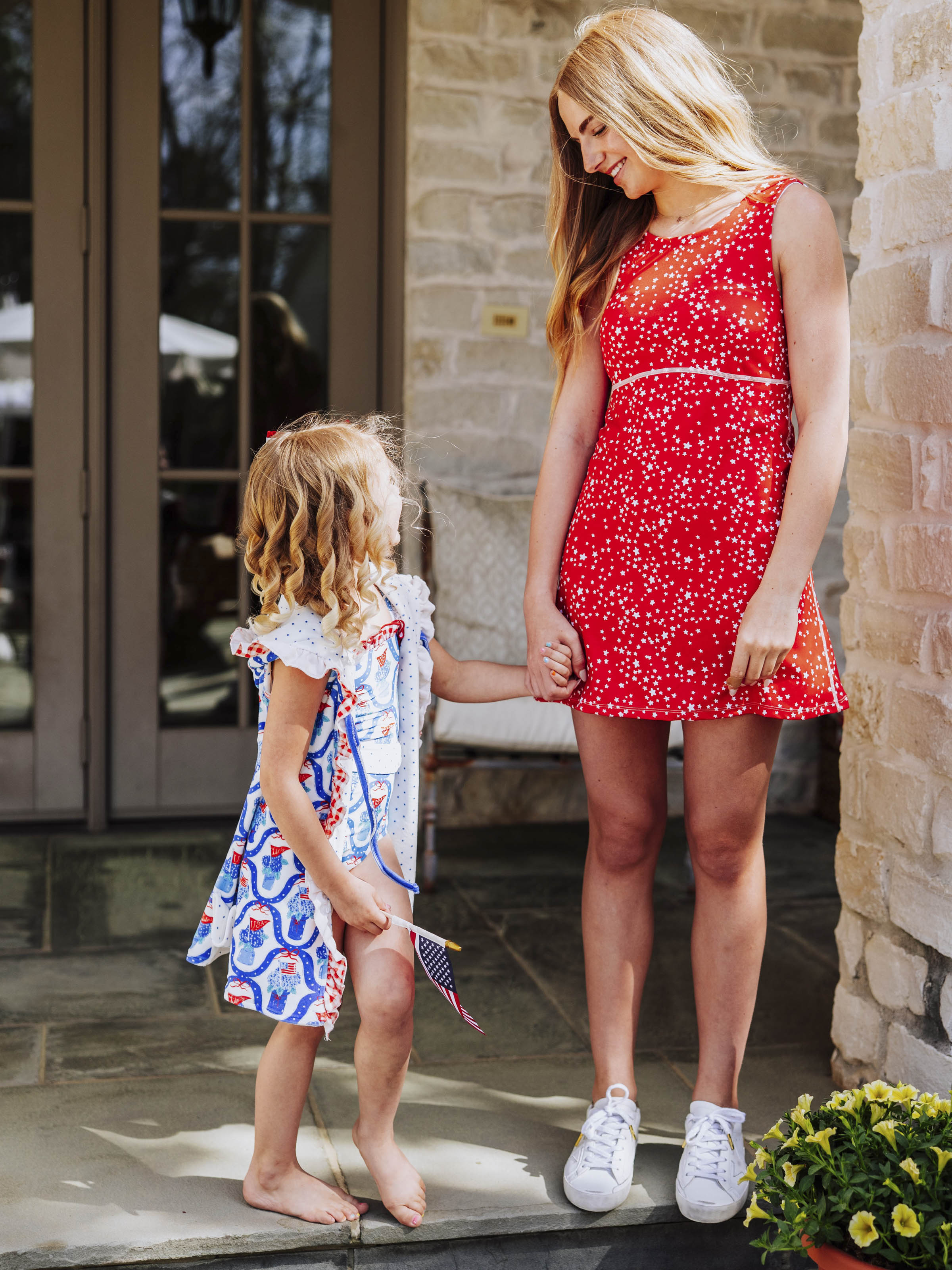Women's Active Dress - Red Stars