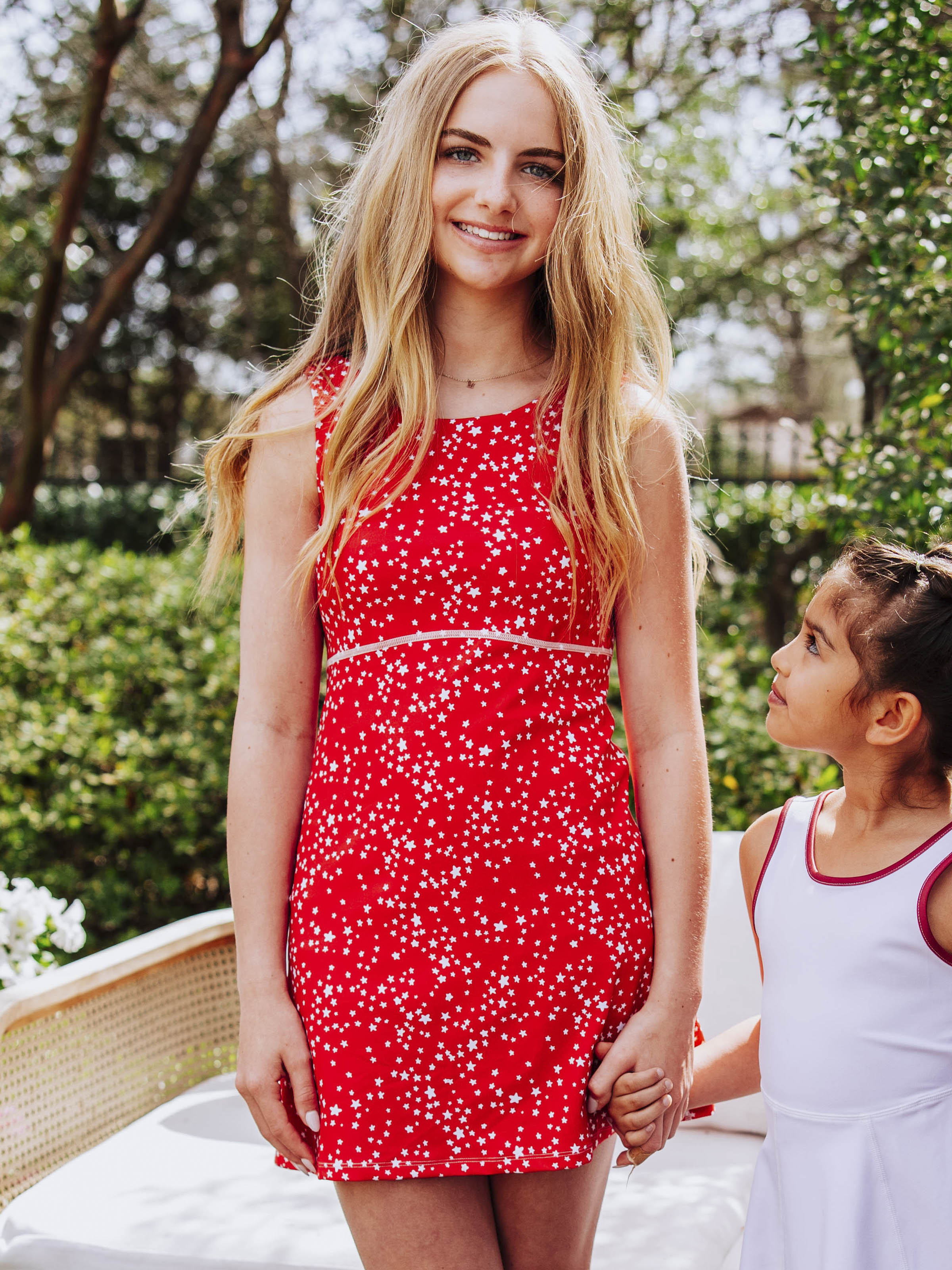 Women's Active Dress - Red Stars