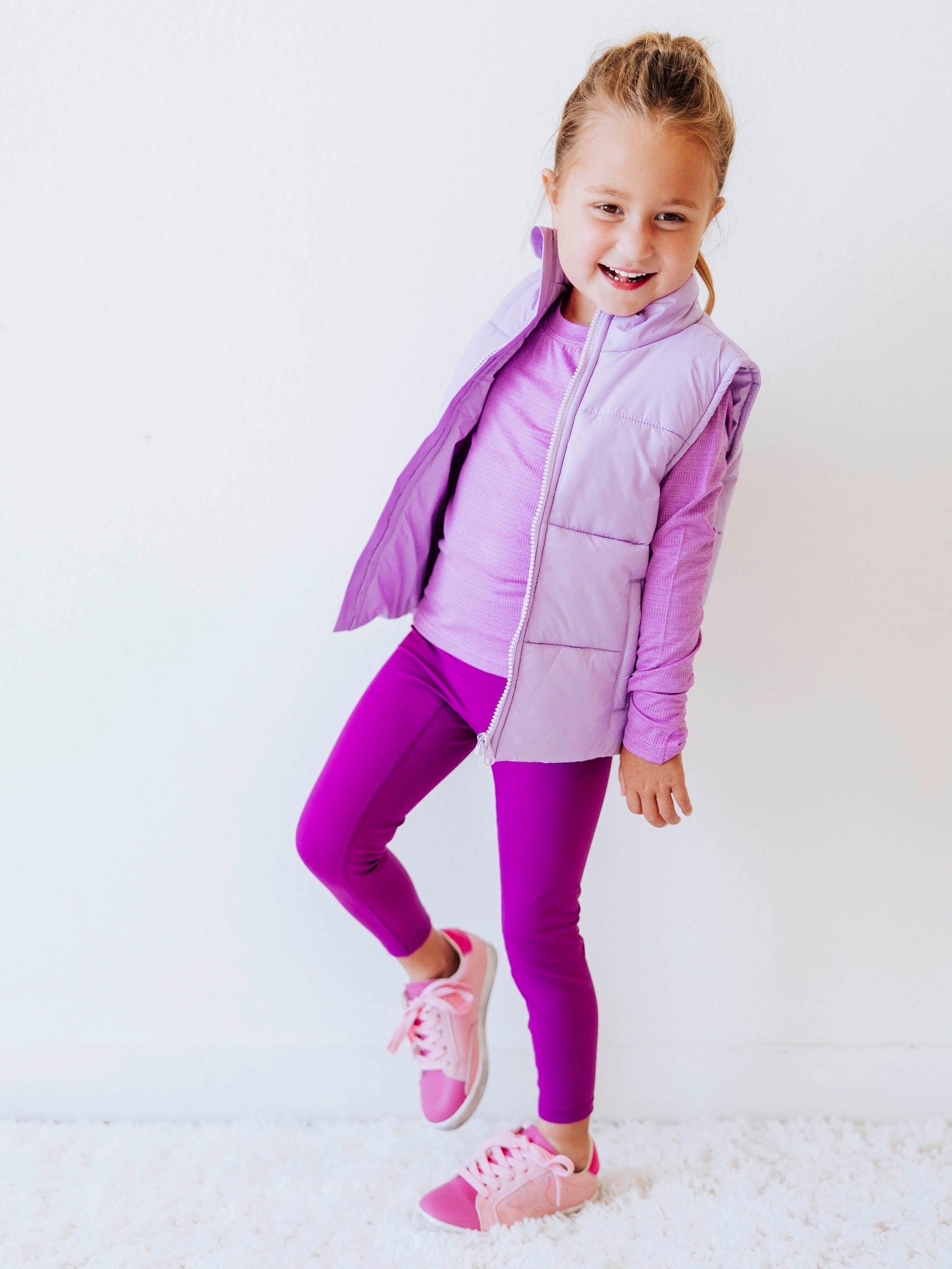 Puffer Vest - Soft Lavender