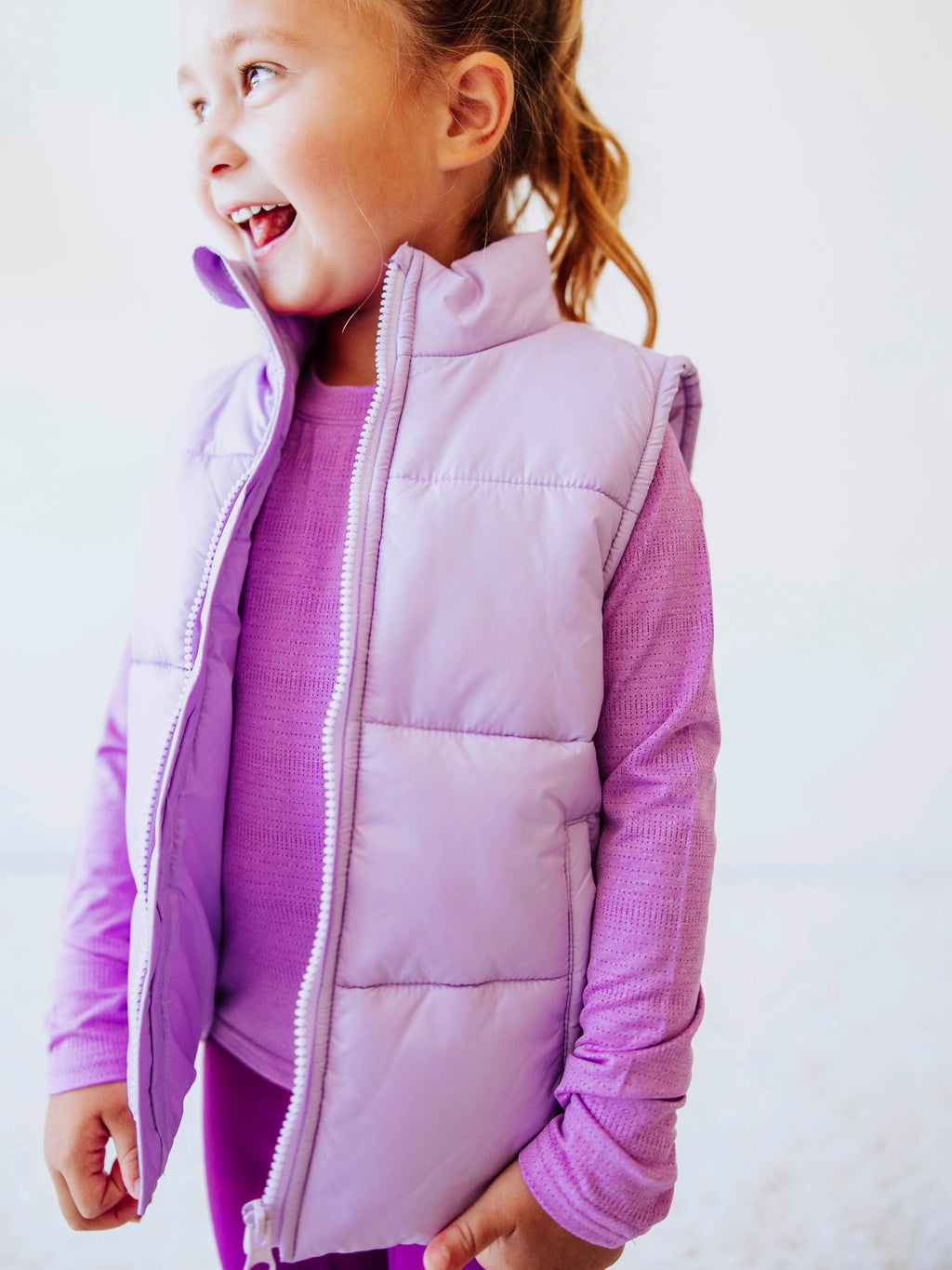 Puffer Vest - Soft Lavender