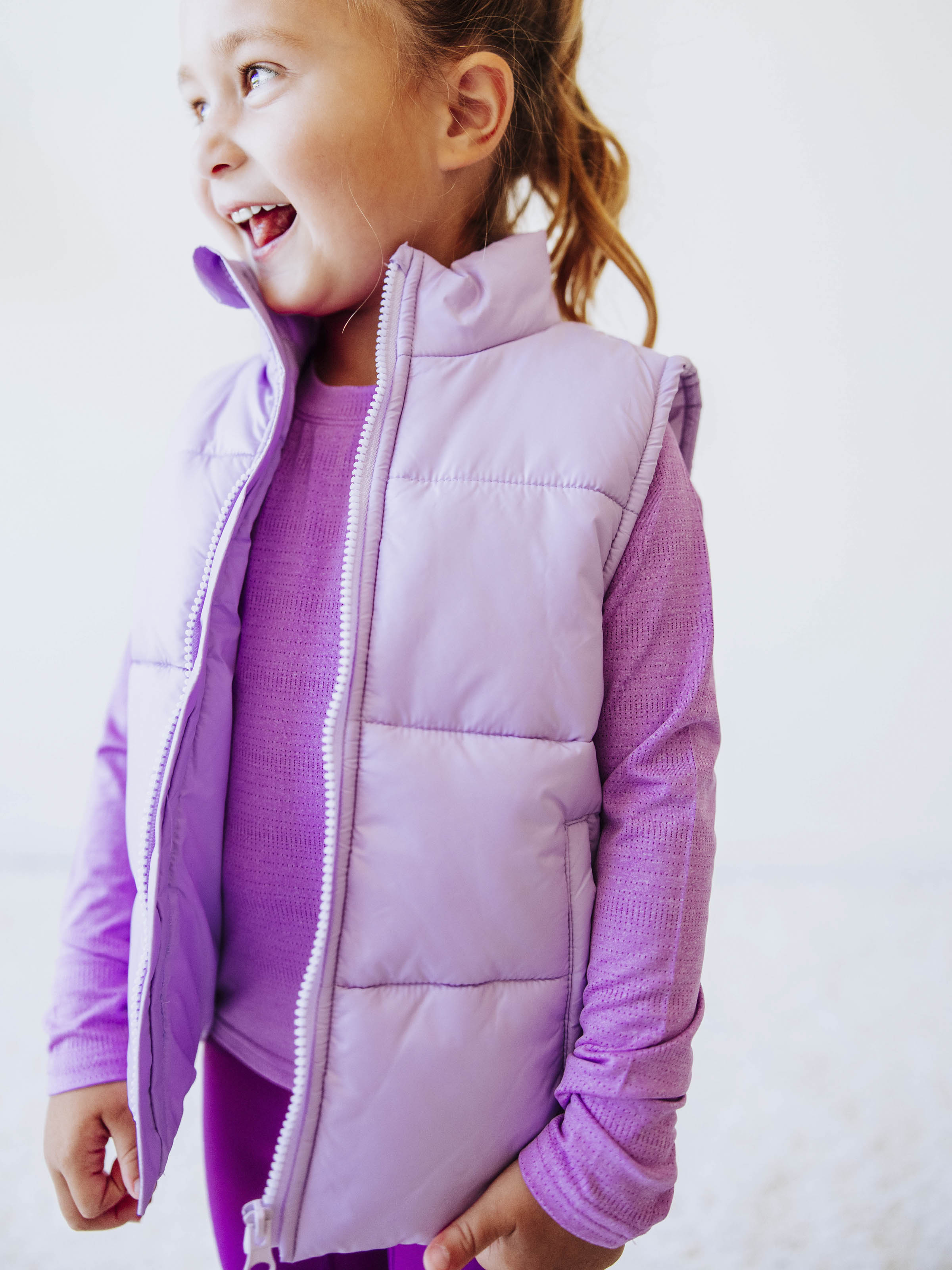 Puffer Vest - Soft Lavender