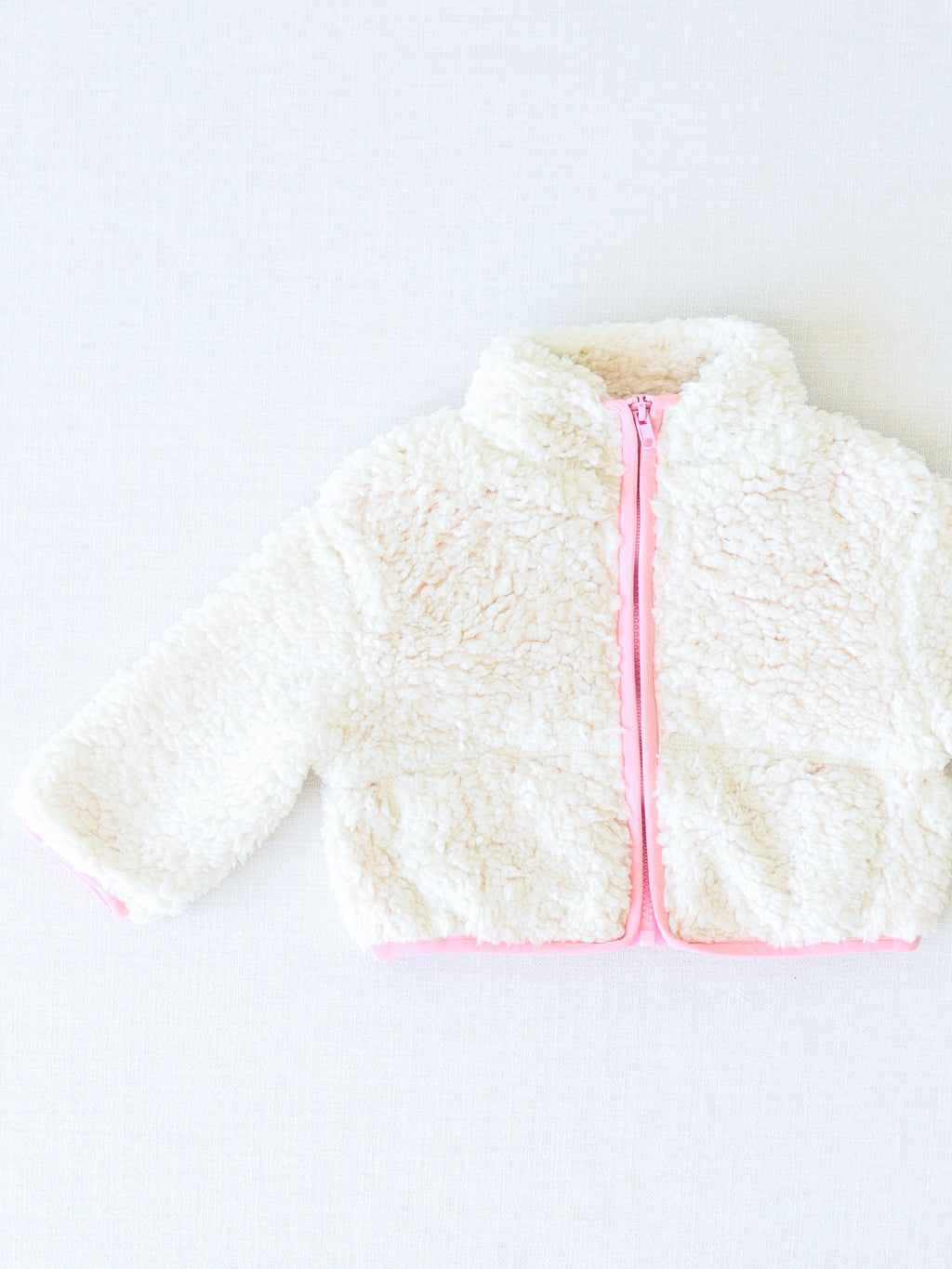 Sherpa Full Zip Jacket - Cream