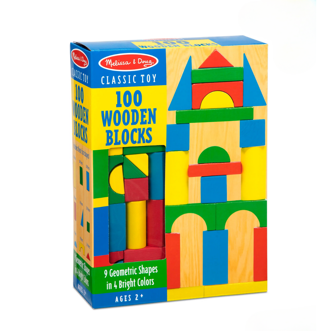 100 Wooden Blocks Set