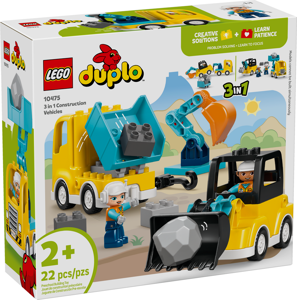 10475 LEGO® DUPLO® Town 3 in 1 Construction Vehicles