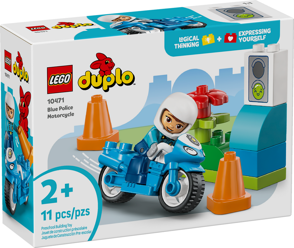 10471 LEGO® DUPLO® Town Blue Police Motorcycle