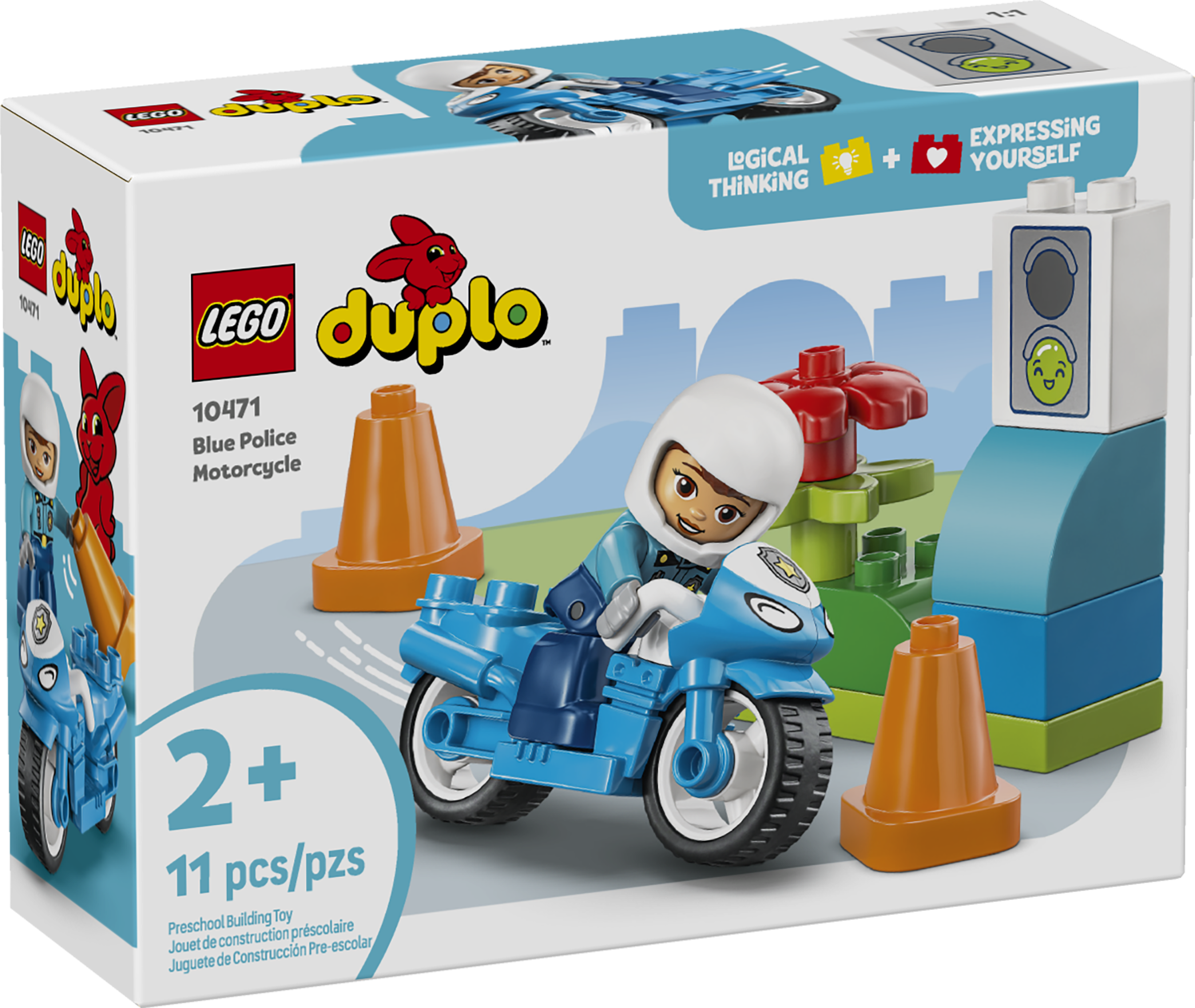 10471 LEGO® DUPLO® Town Blue Police Motorcycle