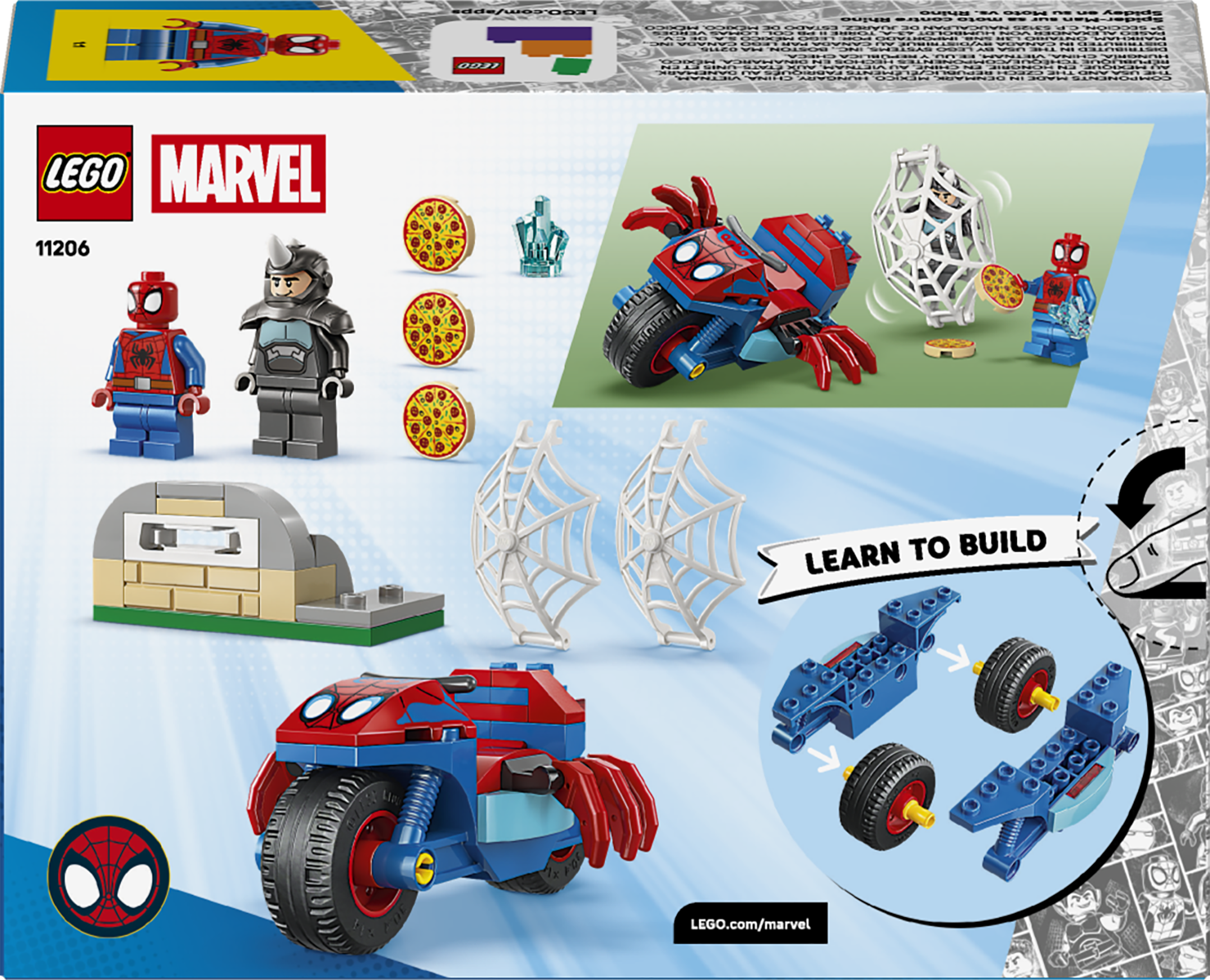 11206LEGO® ǀ Marvel Spidey And His Amazing Friends Spidey on his Motorcycle vs. Rhino