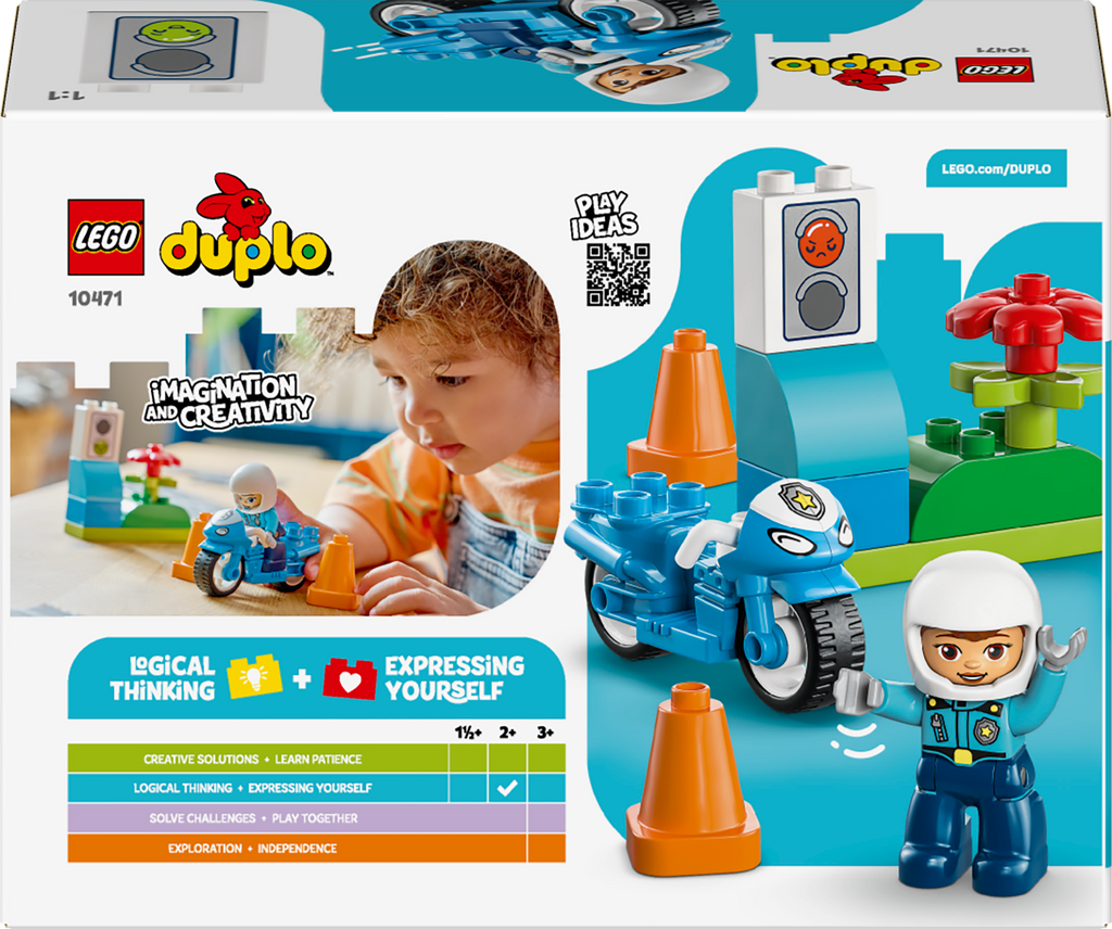 10471 LEGO® DUPLO® Town Blue Police Motorcycle