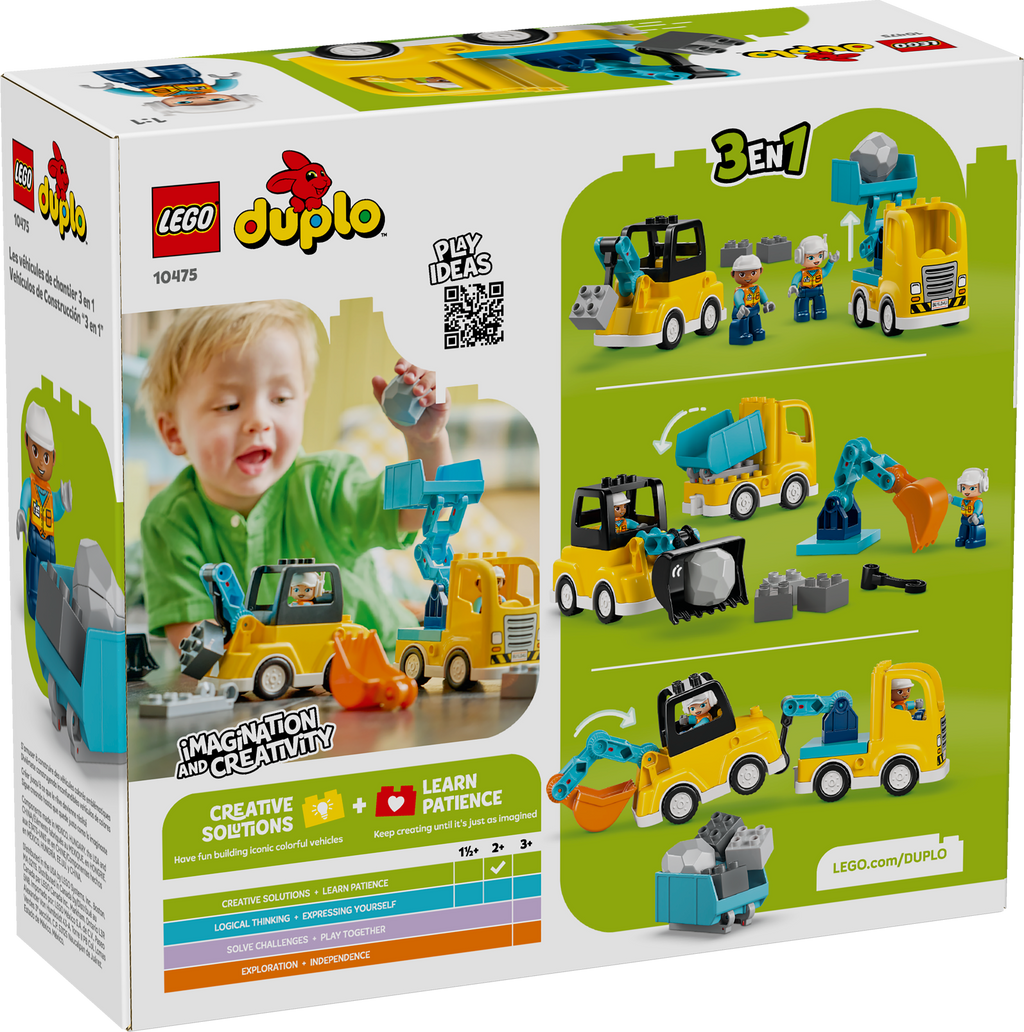 10475 LEGO® DUPLO® Town 3 in 1 Construction Vehicles