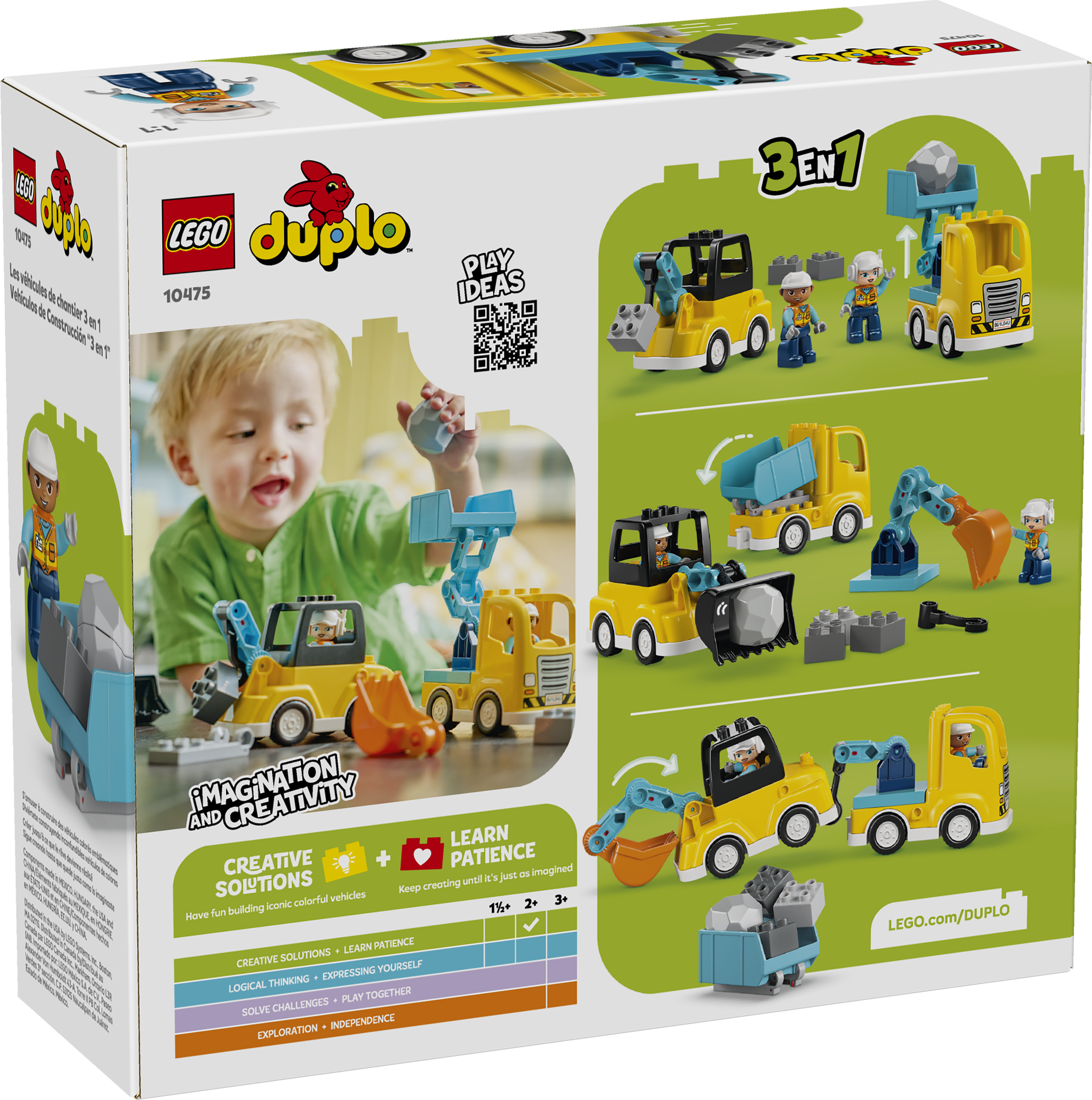 10475 LEGO® DUPLO® Town 3 in 1 Construction Vehicles